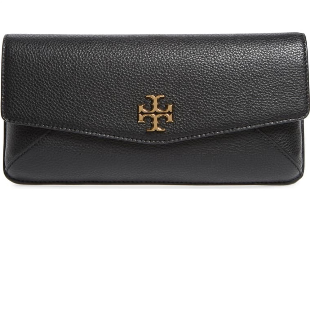 Tory Burch Kira nwot black leather bag clutch